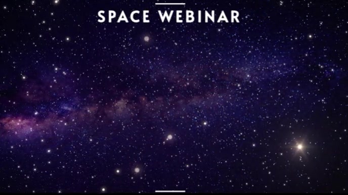 ZOOM VIRTUAL BACKGROUND | GALAXY BACKGROUND Presentation (16:9) template